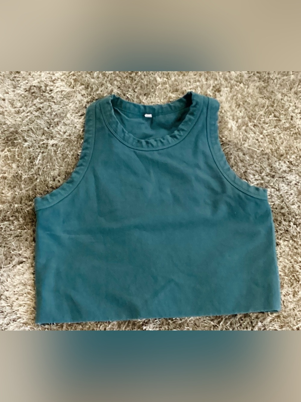 Cropped Tank Top in Teal 🩴